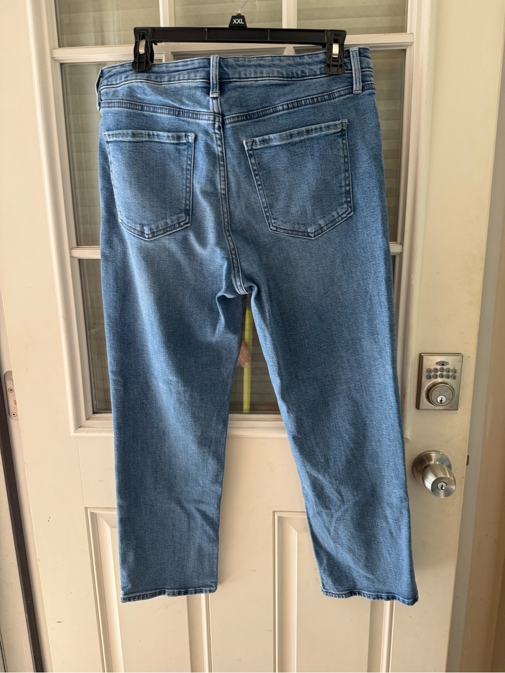 Quince Light Blue Cropped Straight Jeans - Picture 4 of 10